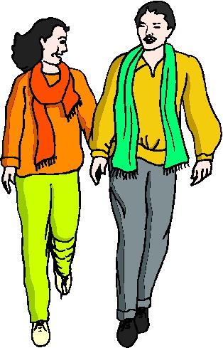 Walking clip art