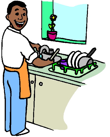 Washing up clip art