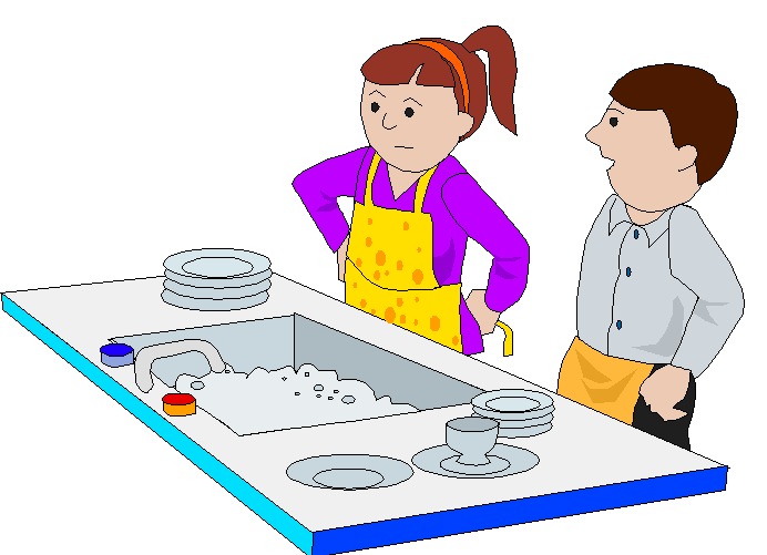 Washing up clip art