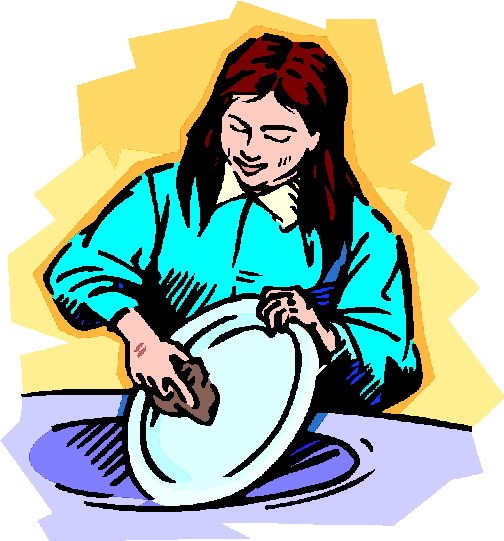 Washing up clip art