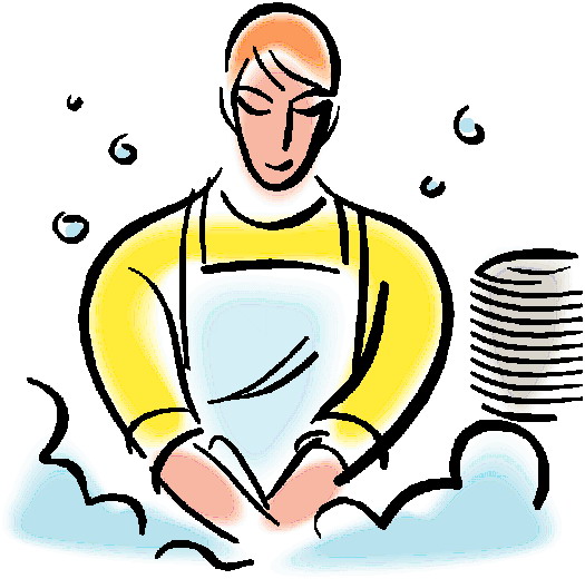 Washing up clip art