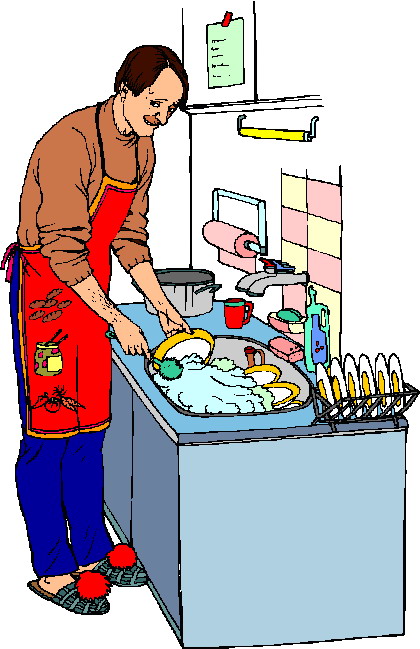 Washing up clip art