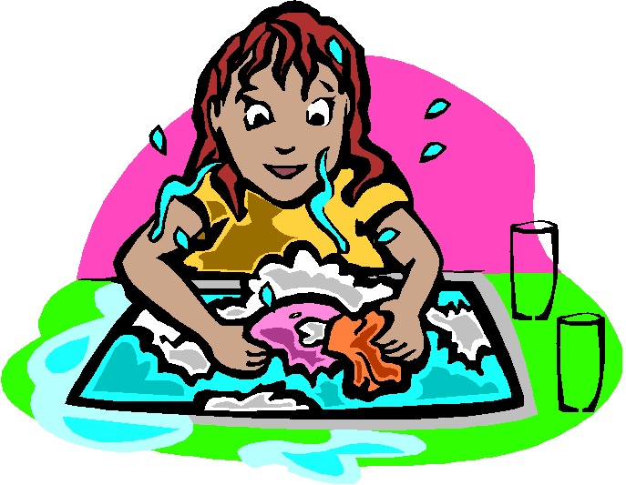 Washing up clip art