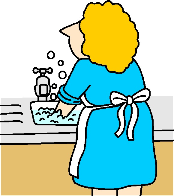 Washing up clip art