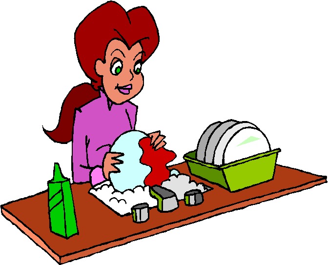 Washing up clip art