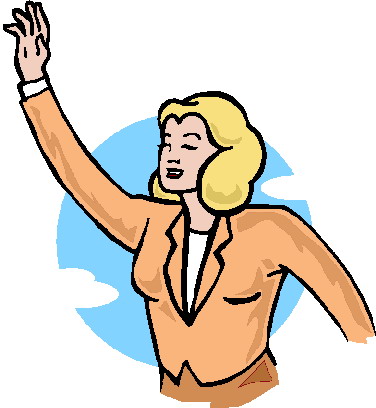 Waving clip art