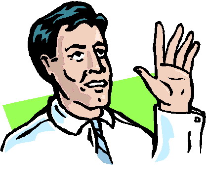 Waving clip art