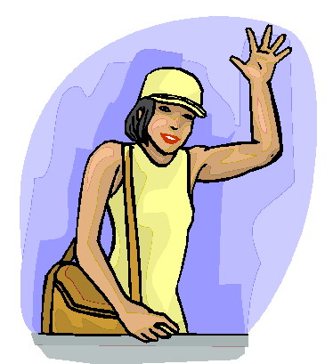 Waving clip art