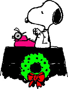 Christmas snoopy clip art