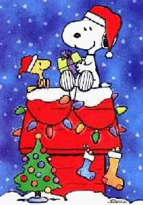 Christmas snoopy clip art