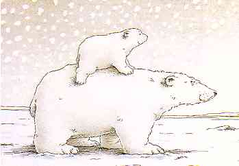 Little polar bear clip art