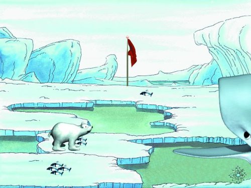 Little polar bear clip art