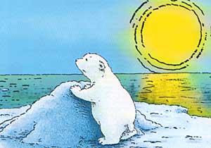 Little polar bear clip art