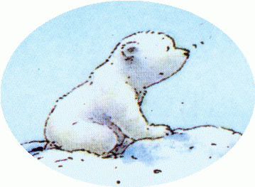 Little polar bear clip art