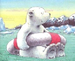 Little polar bear clip art