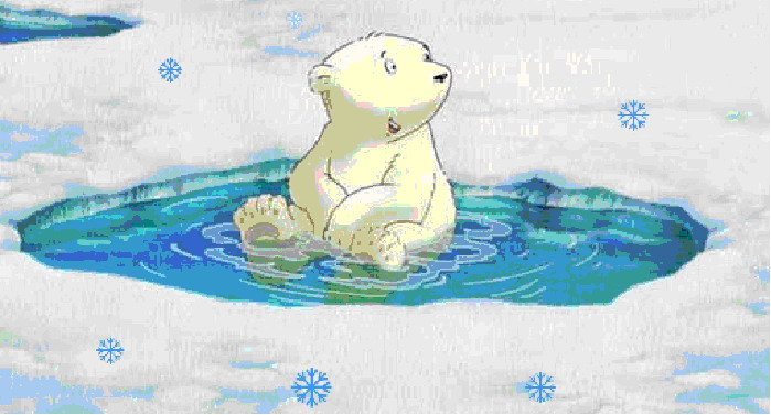 Little polar bear clip art