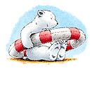 Little polar bear clip art