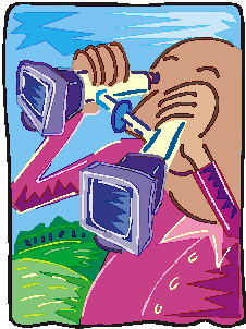 Binocular clip art