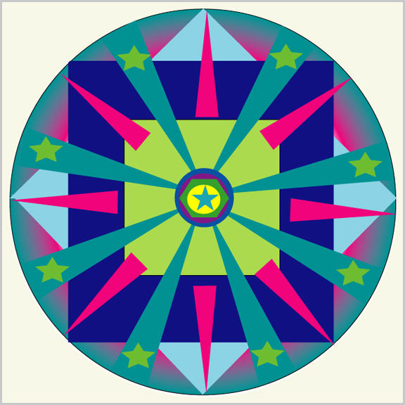 Kaleidoscope clip art