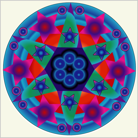 Kaleidoscope clip art