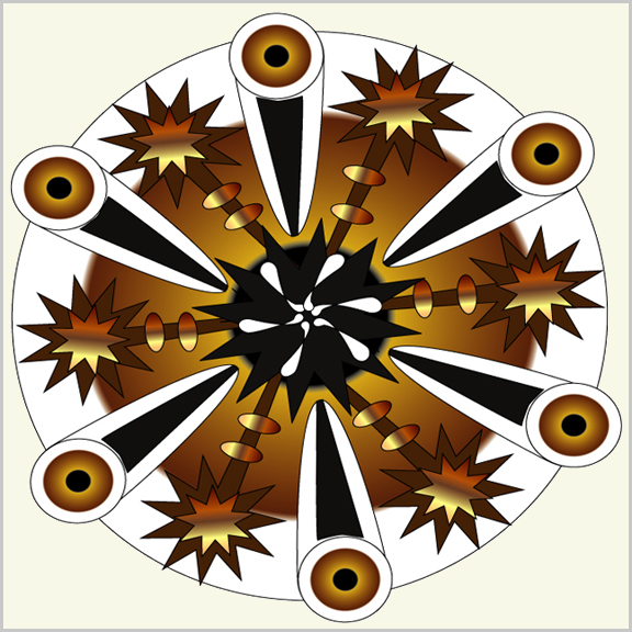 Kaleidoscope clip art