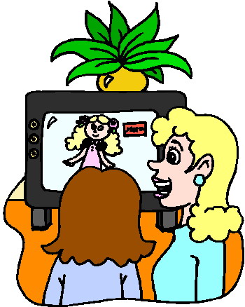 Television clip art