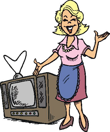 Television clip art