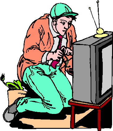 Television clip art