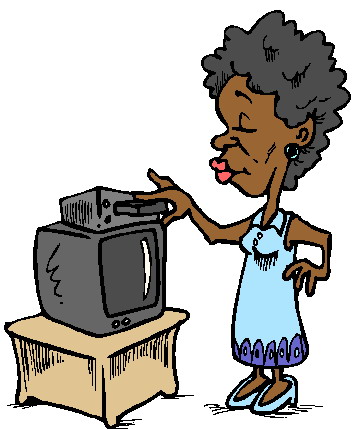 Television clip art