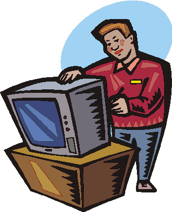 Television clip art