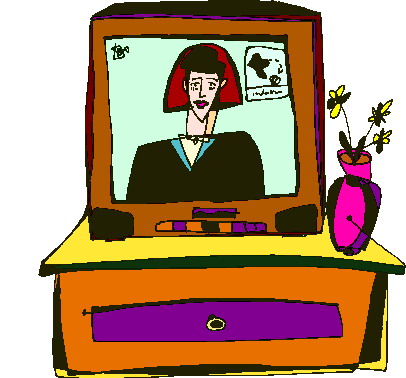 Television clip art