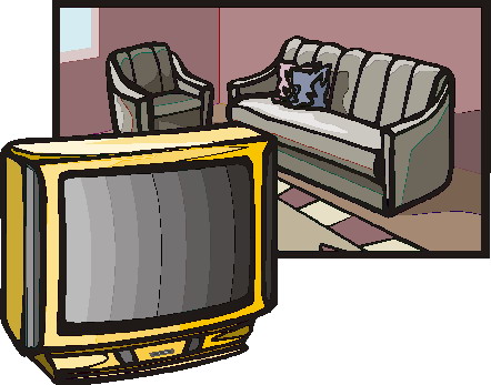 Television clip art