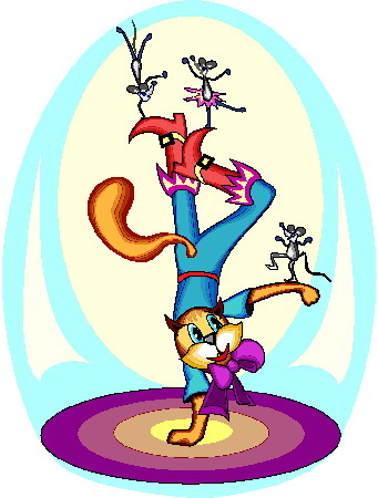 Acrobats clip art