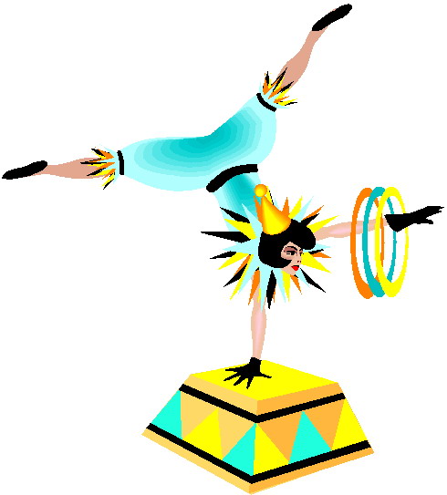 Acrobats clip art