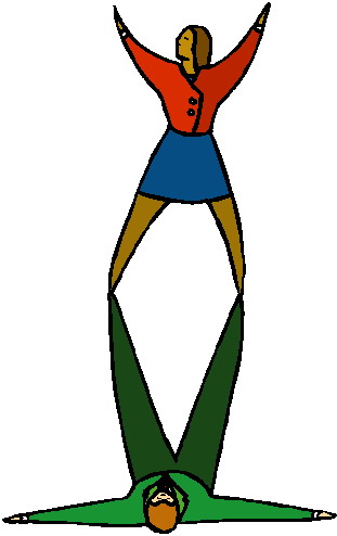 Acrobats clip art