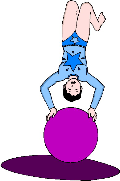 Acrobats clip art