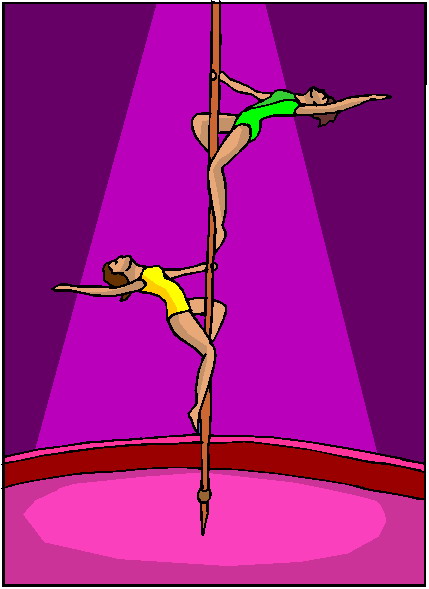 Acrobats clip art