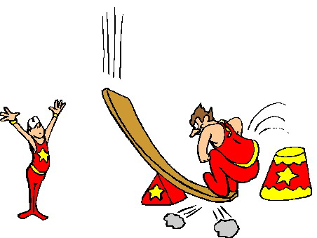 Acrobats clip art