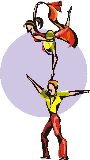 Acrobats clip art