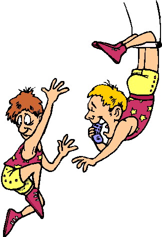 Acrobats clip art