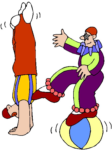 Acrobats clip art