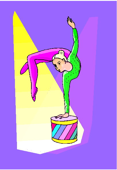 Acrobats clip art