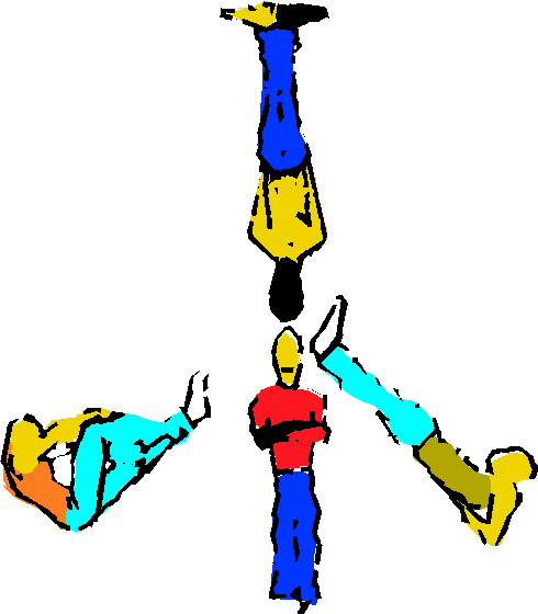 Acrobats clip art