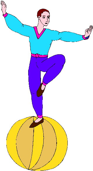 Acrobats clip art