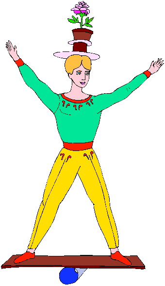 Acrobats clip art