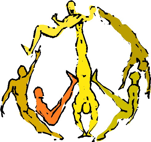 Acrobats clip art