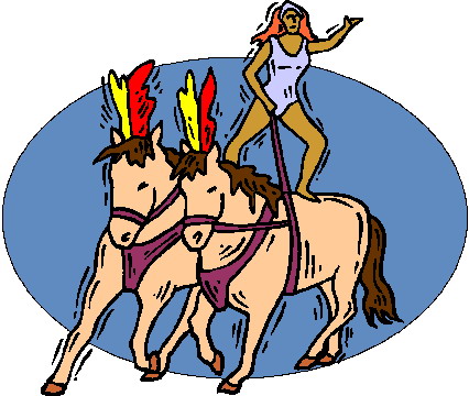 Acrobats clip art