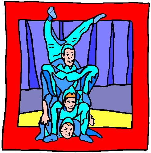 Acrobats clip art