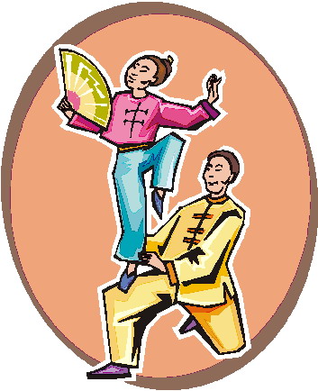 Acrobats clip art