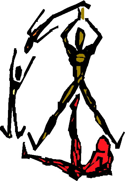 Acrobats clip art